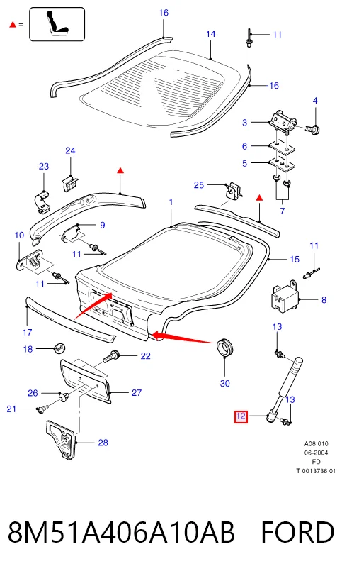 8M51A406A10AB Ford
