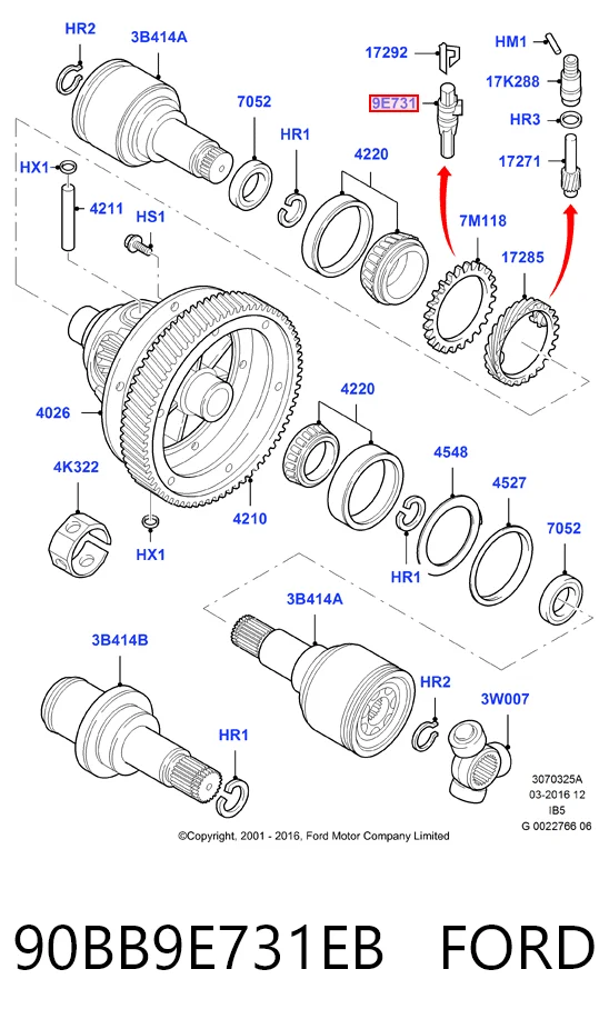 Sensor de velocidade Ford Fiesta preço, a partir de 54,43 USD