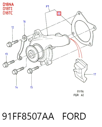 Vedante de tubo coletor de admissão Ford Focus preço, a partir de 6,42 USD