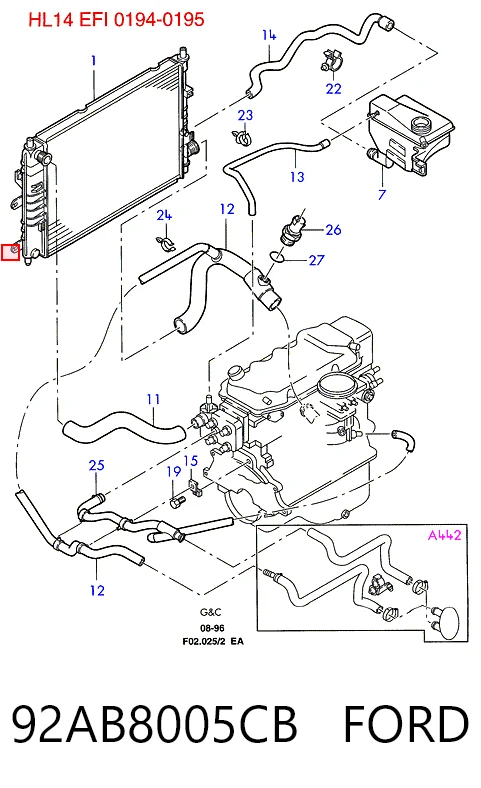 92AB8005CB Ford