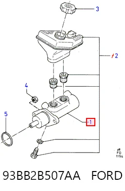 Kit de reparação de cilindro mestre do freio Ford Mondeo I GBP