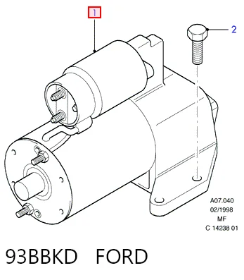 93BBKD Ford Motor de arranco