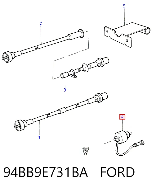 Sensor de velocidade para Ford Fiesta Mk3 GFJ