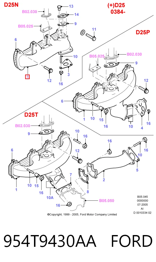 Tubo coletor de escape Ford Transit  T ao melhor preço