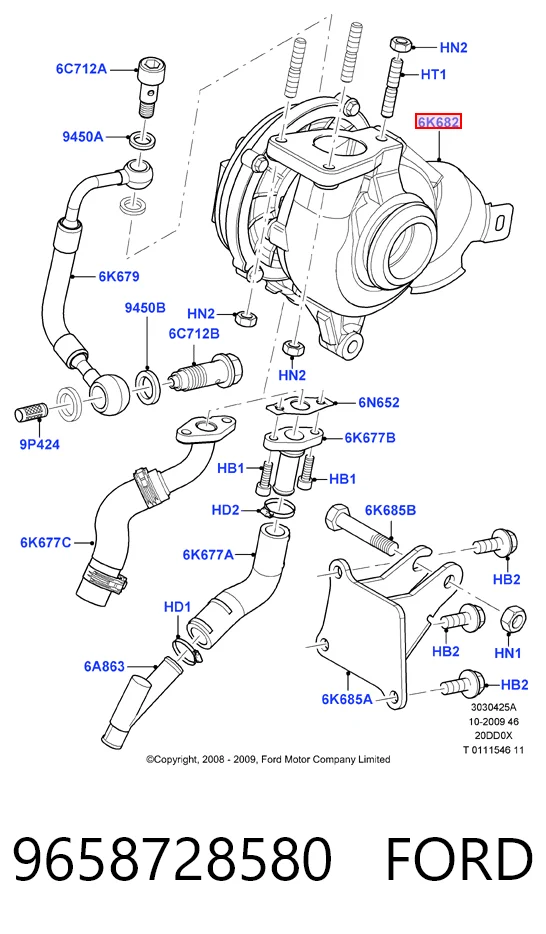 9658728580 Ford Turbina