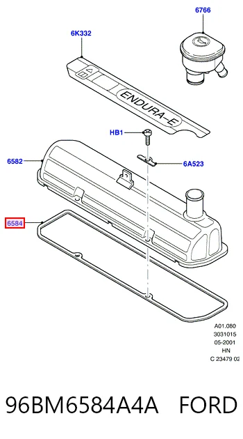 Vedante de tampa de válvulas de motor Febi 6282 preço, a partir de 3,32 USD