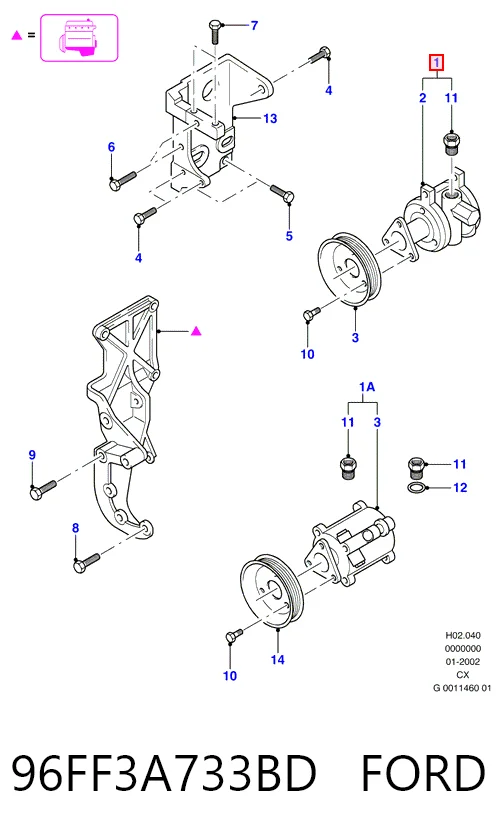 Compre Bomba da Direção hidrâulica assistida Ford Fiesta 