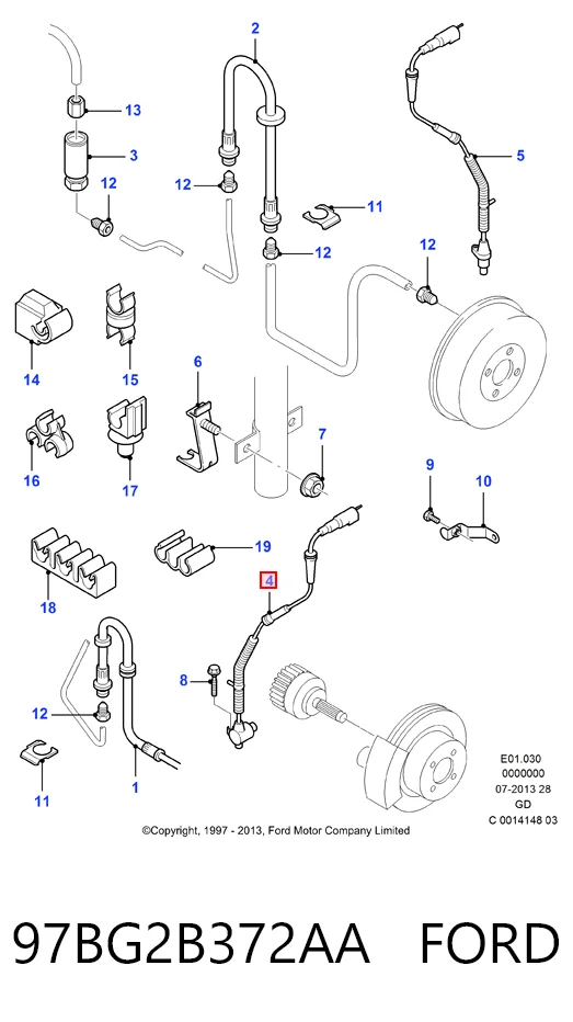  para Ford Mondeo I (GBP)