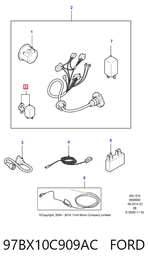 Relê de pisca-pisca para Ford Focus I DFW