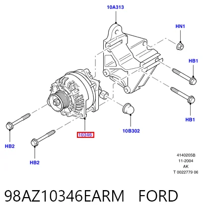 98AZ10346EARM Ford Gerador