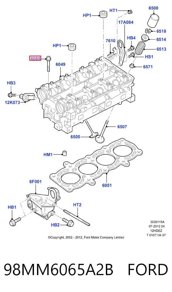 Compre Parafuso de cabeça de motor (CBC) Ford Ka 