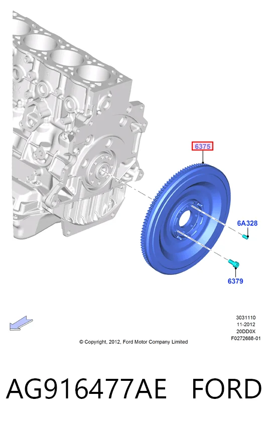Volante de motor 415061010 INA