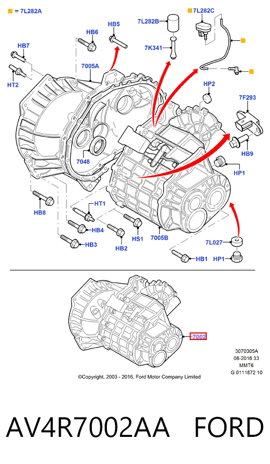 Caixa de Mudança montada (caixa mecânica de velocidades) Ford Mondeo preço, a partir de 139,32 USD