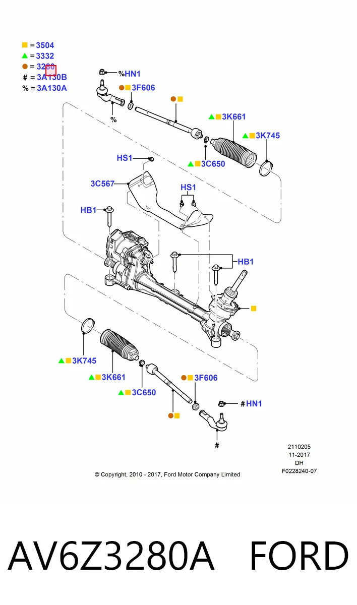  Tração de direção Ford Kuga II SUV (CBS) (2012 - 2019) II