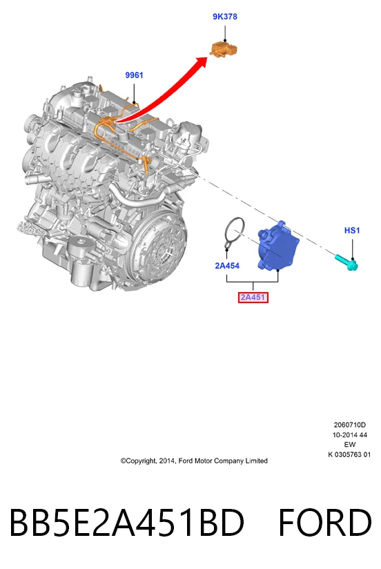 BB5E2A451BD Ford Bomba a vácuo