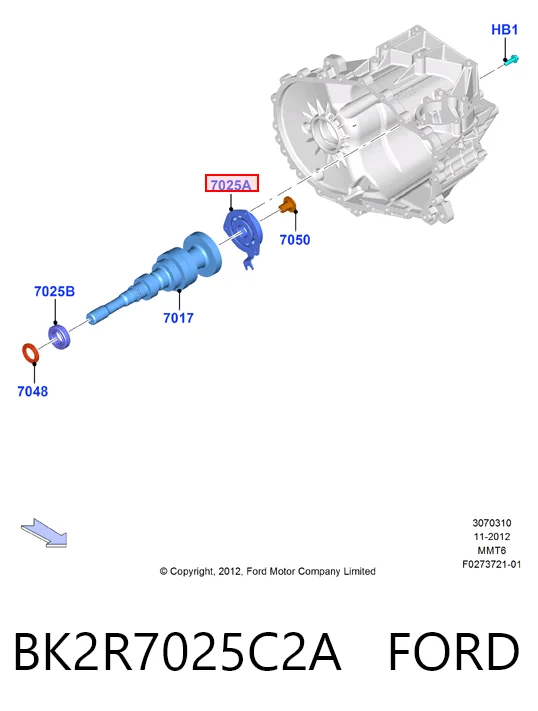 Rolamento da árvore primária da Caixa de Mudança para Ford Transit VI V347/8
