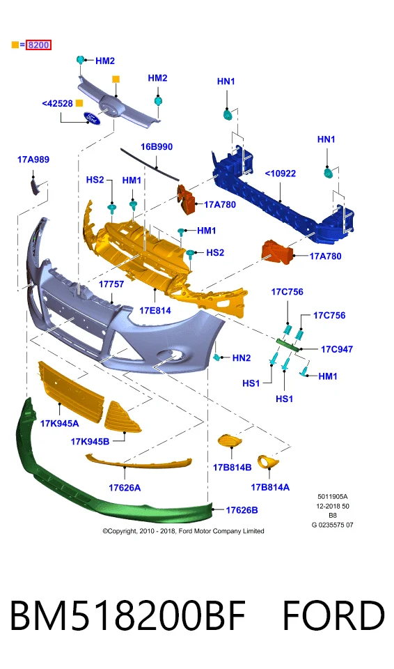 Grelha do radiador Ford Focus preço, a partir de 23,96 USD