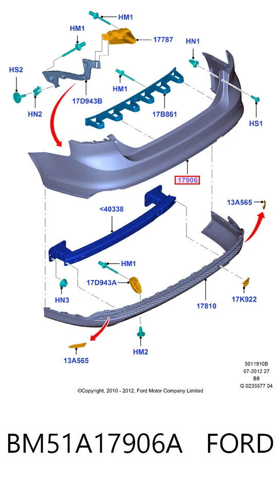BM51A17906A Ford