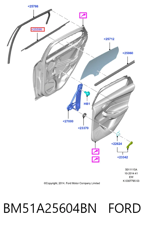 BM51A25604BN Ford