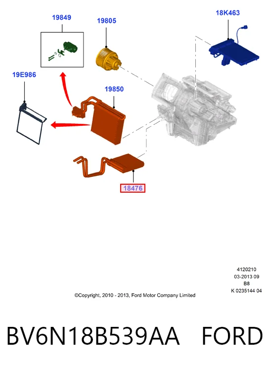BV6N18B539AA Ford
