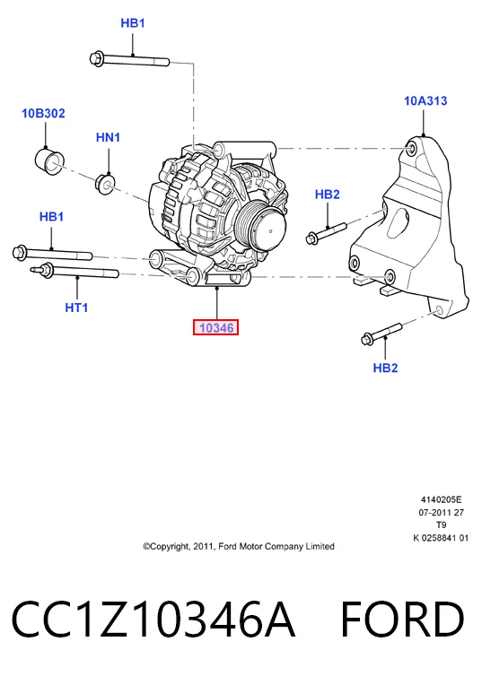 CC1Z10346A Ford Gerador