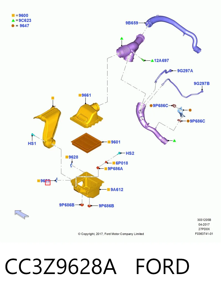 CC3Z9628A Ford