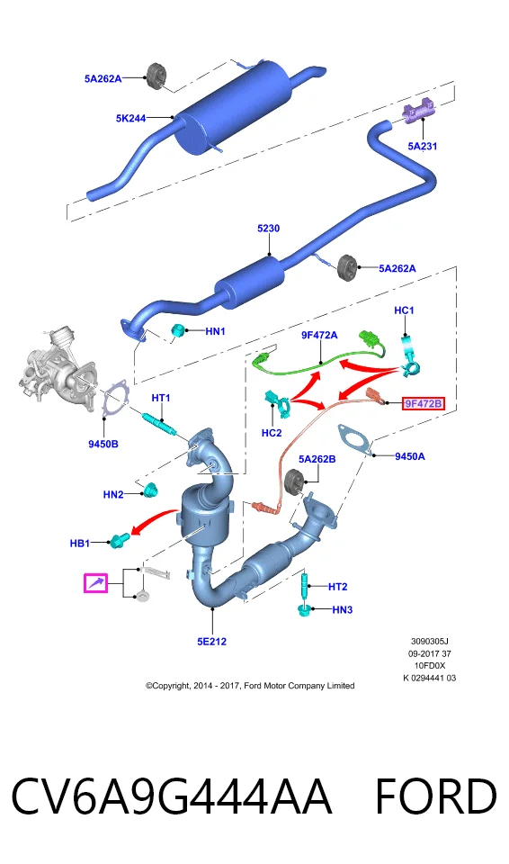 Sonda lambda, sensor de oxigênio Ford Fiesta preço, a partir de 62,04 USD