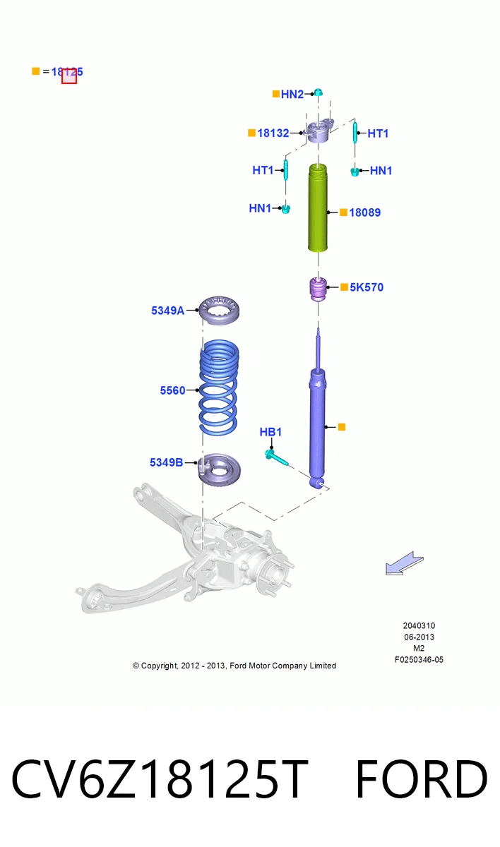 CV6Z18125T Ford