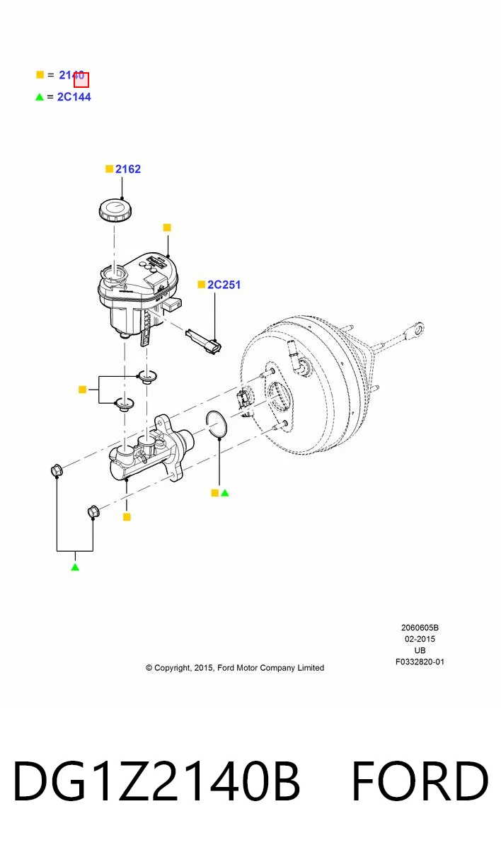 Cilindro mestre do freio para Ford Explorer  U5