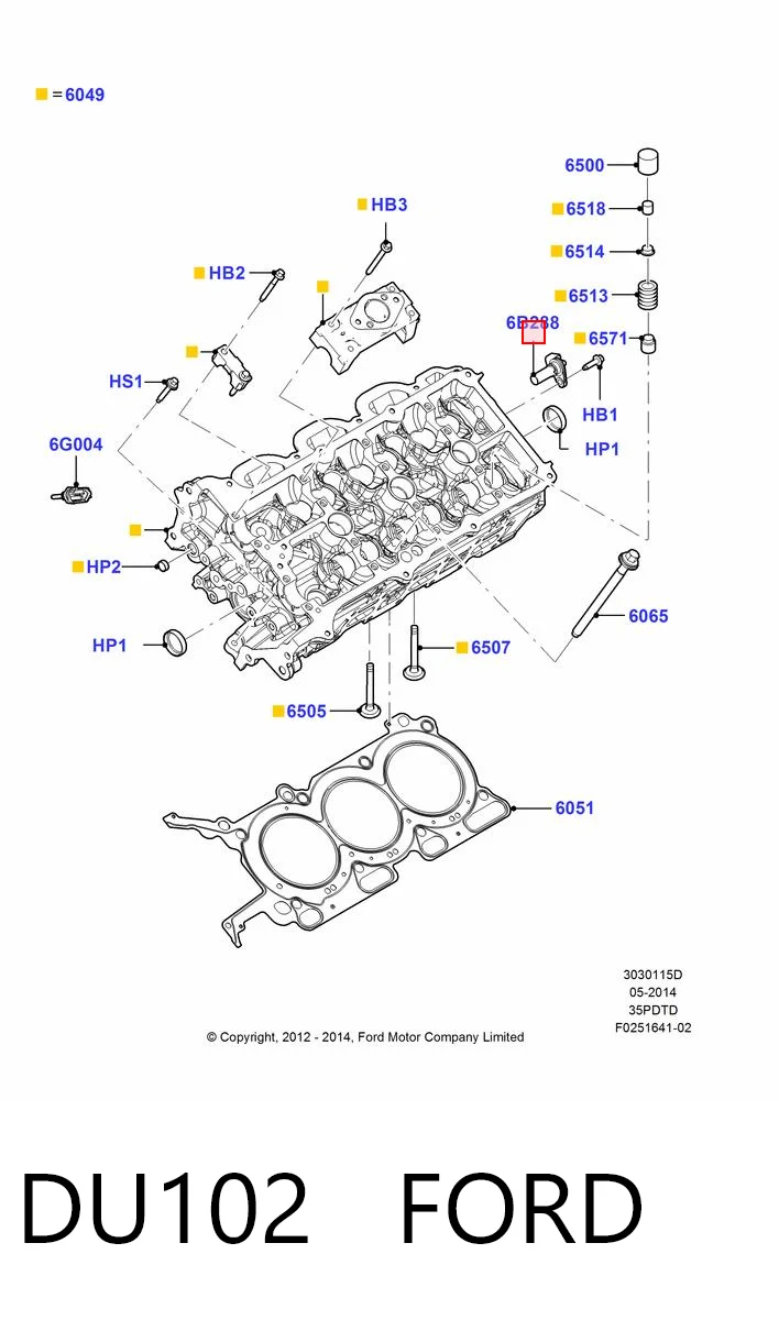 Sensor de posição da árvore distribuidora Ford Escape III DFK