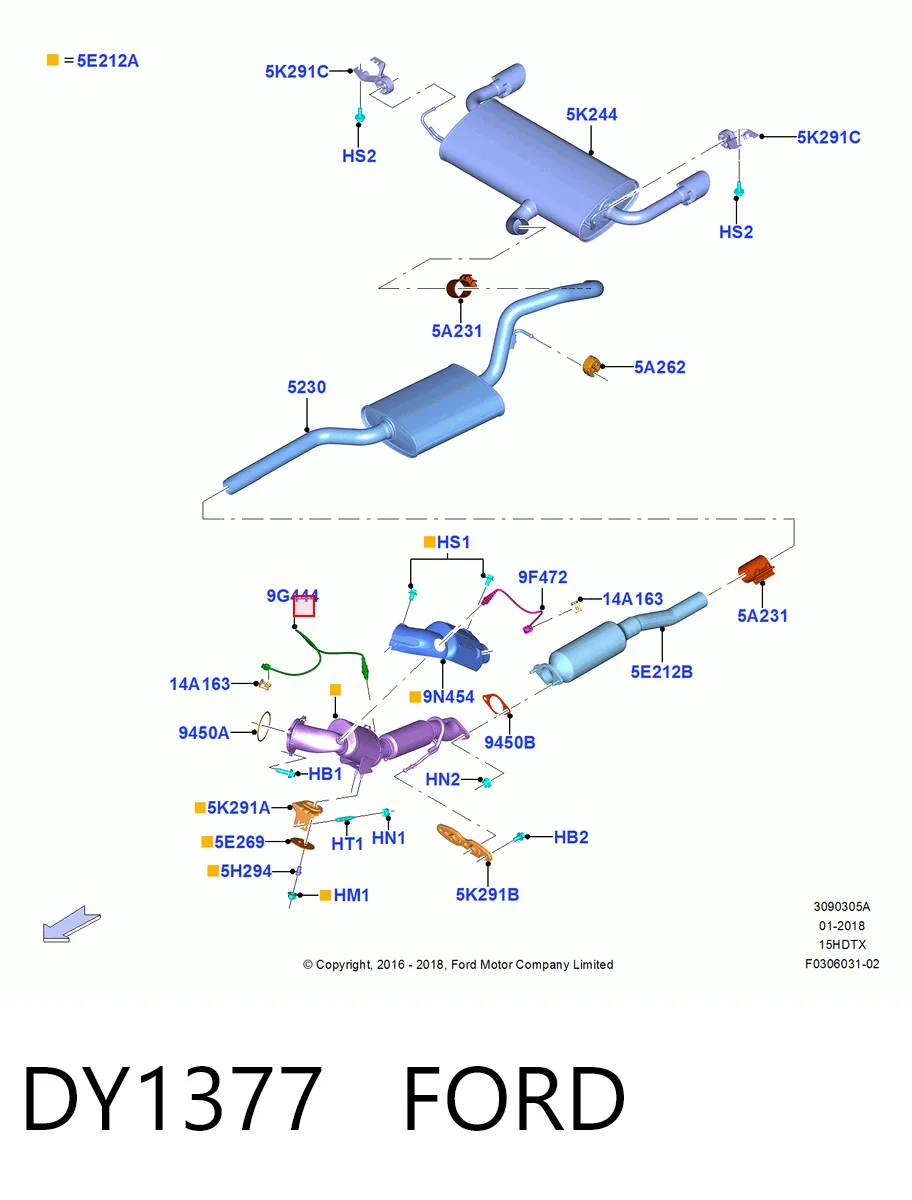 Compre Sonda lambda, sensor de oxigênio Ford Fiesta 