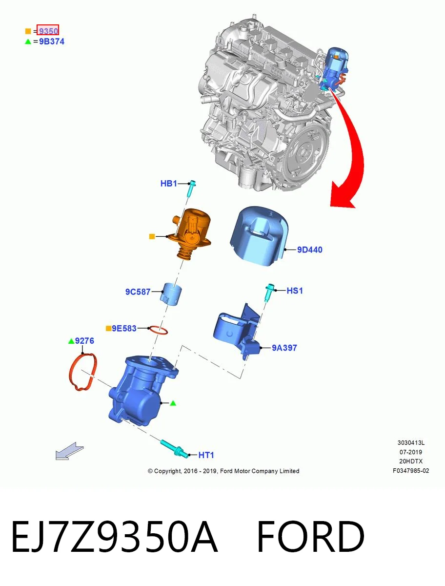  Bomba de combustível de pressão alta Ford Mustang VI coupé (ZG) (2014 - 2023) VI
