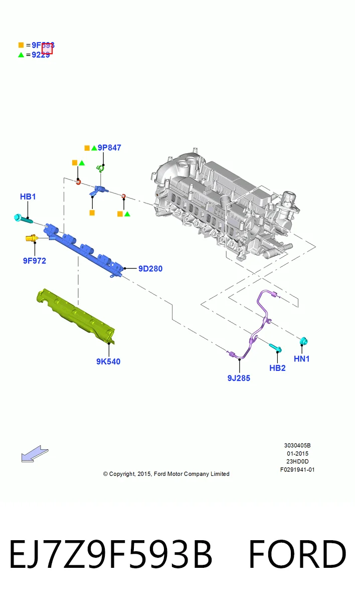  Injetor de injeção de combustível Ford Mustang VI coupé (ZG) (2014 - 2023) VI