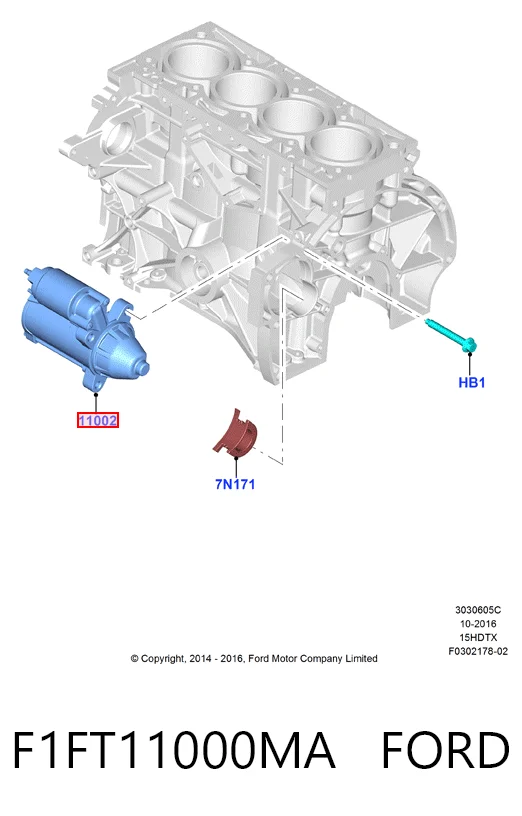 Motor de arranco Ford Escape II DM2
