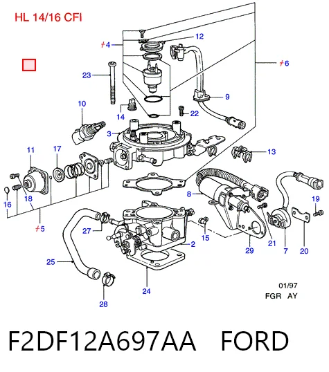 Sensor de temperatura da mistura de ar Ford Transit  V ao melhor preço