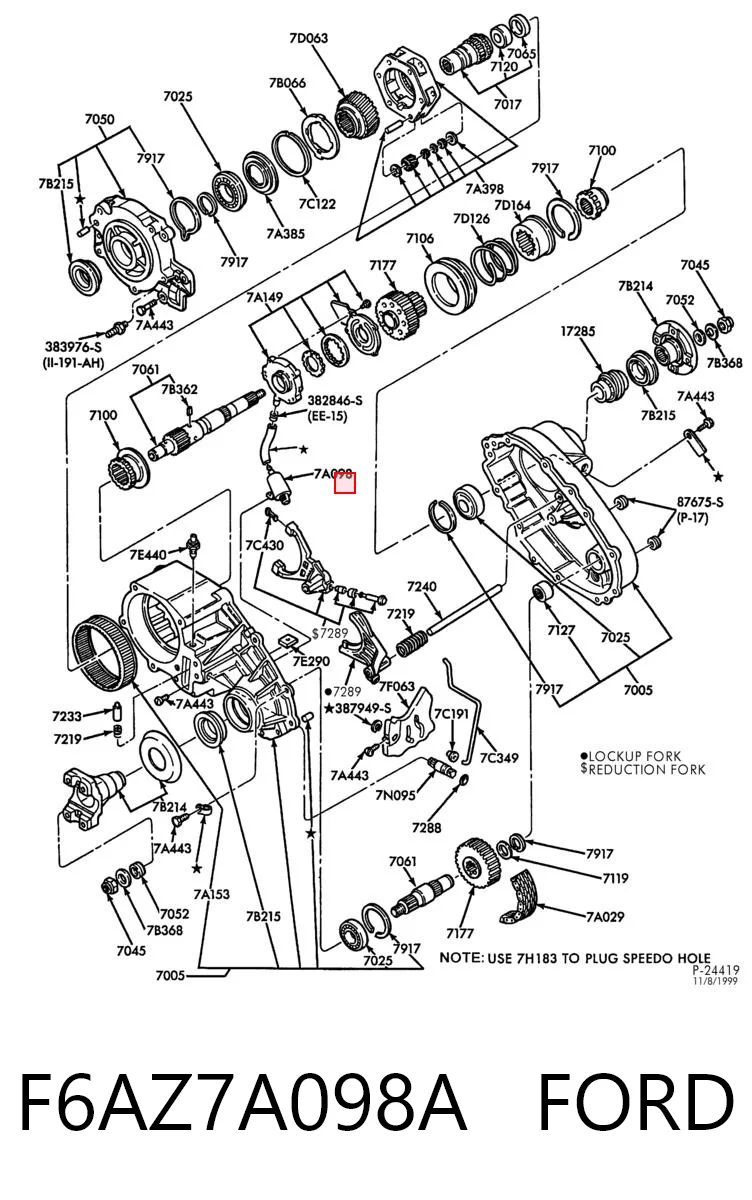F6AZ7A098A Ford Filtro da Caixa Automática de Mudança
