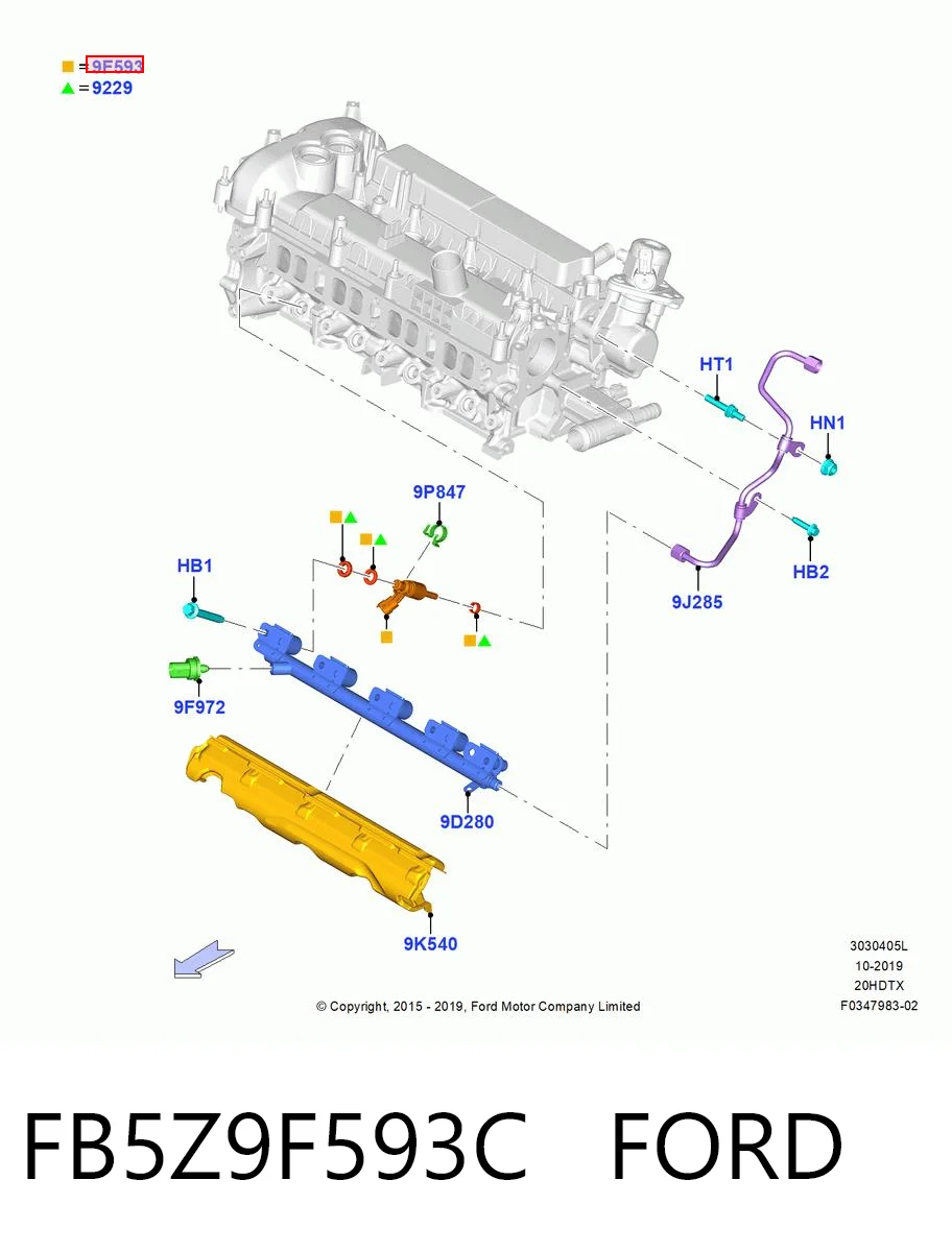 Injetor de injeção de combustível Ford Escape II DM2