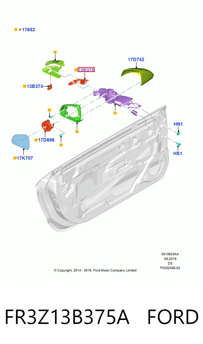 FR3Z13B375A Ford 