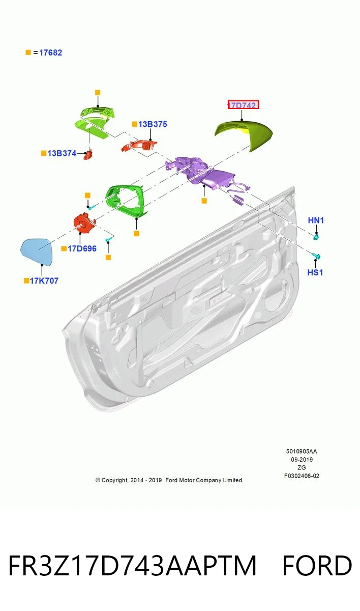 FR3Z17D743AAPTM Ford 