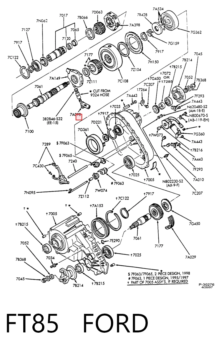 FT85 Ford Filtro da Caixa Automática de Mudança