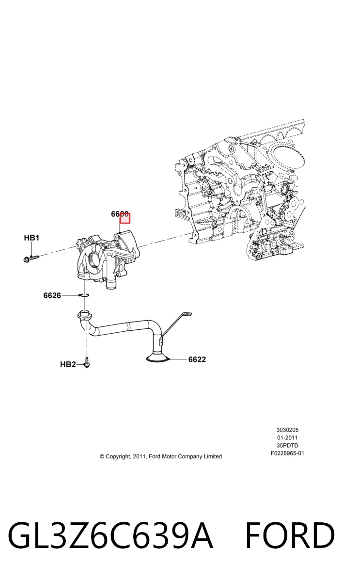  Bomba de óleo Ford Explorer SUV (U5) (2011 - 2019) 