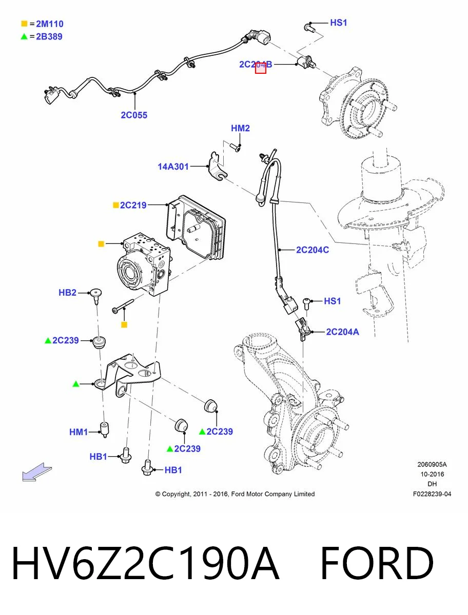 HV6Z2C190A Ford