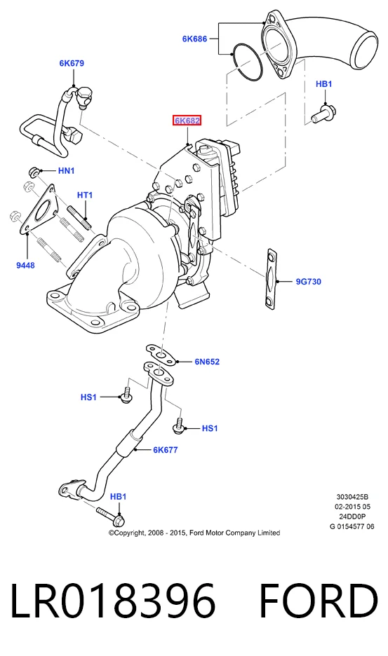 LR018396 Ford Turbina