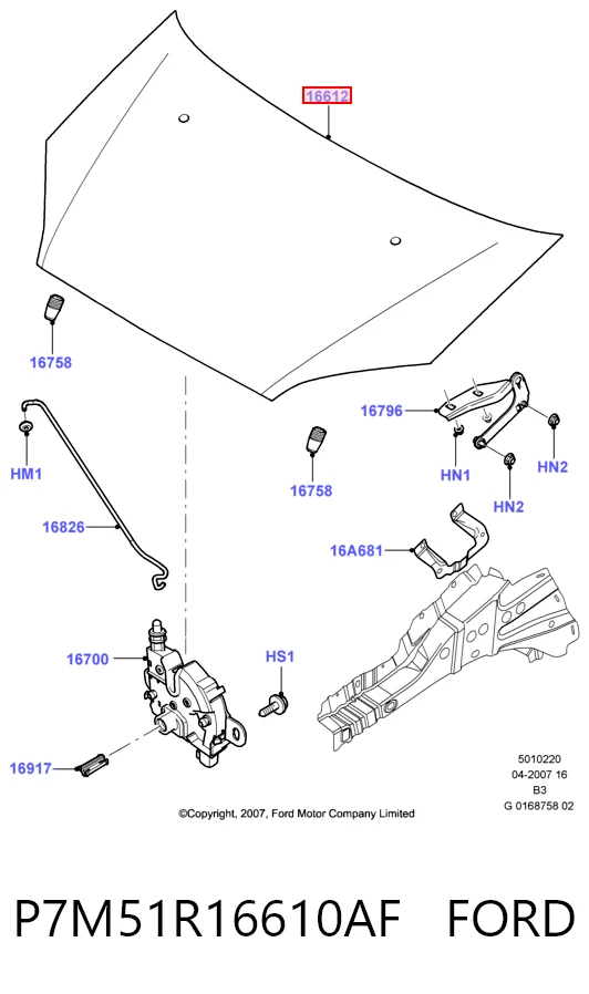Capota para Ford C-Max  CB3