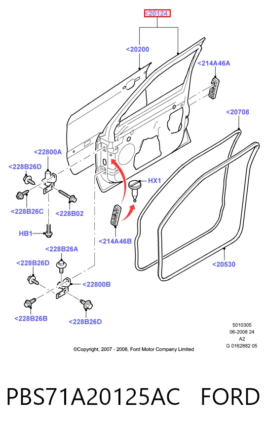 Porta dianteira esquerda Ford Mondeo IV CA2
