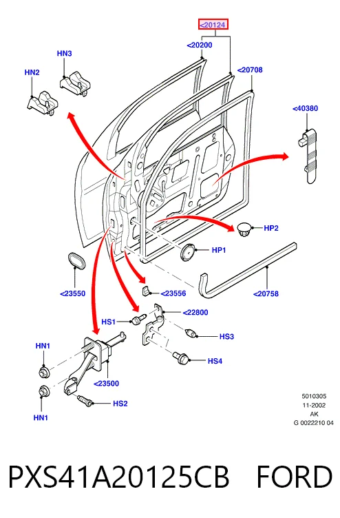 Porta dianteira esquerda Ford Focus I DFW