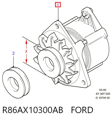 R86AX10300AB Ford Gerador