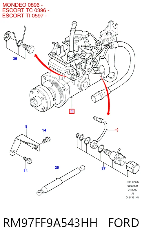 Compre Bomba de combustível de pressão alta Ford Mondeo 2