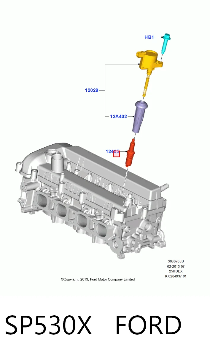 SP530X Ford Vela de ignição
