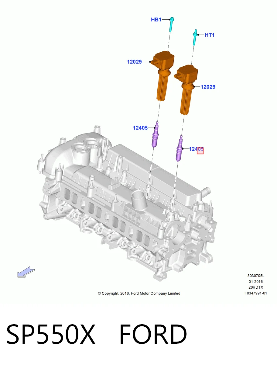 SP550X Ford Vela de ignição